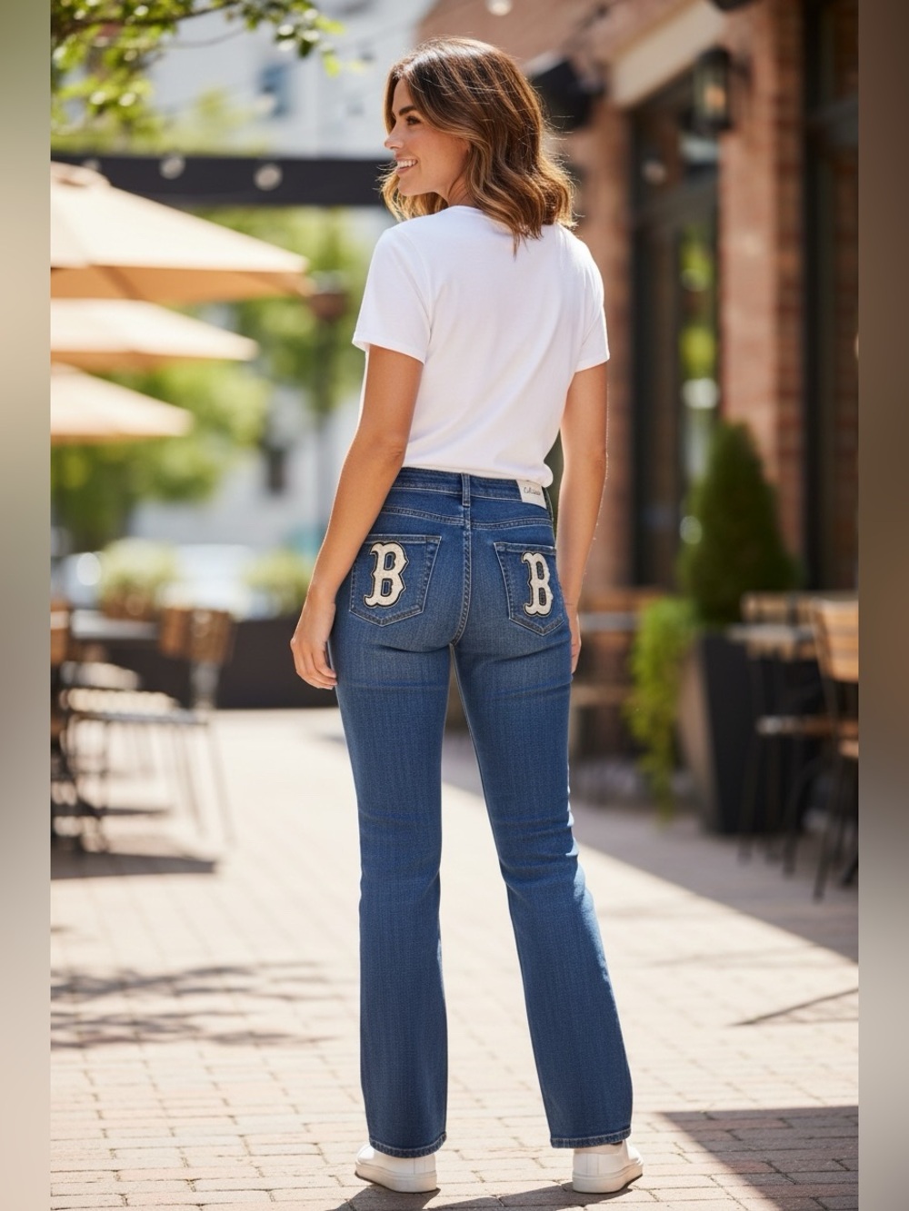 🫶🏻 Alyssa Milano MLB Boston Red Sox Touch Jeans